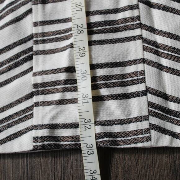 ALC Hudson Halter Mini Dress Stripe Pockets White Black *Altered* As Is Size 4 - Picture 6 of 11